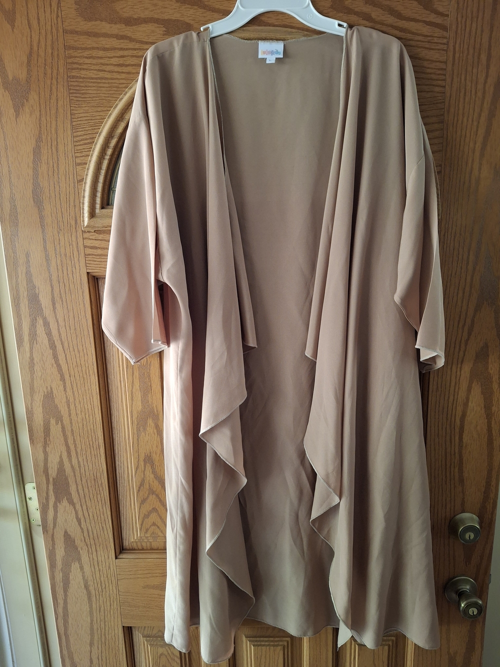 LuLaRoe Women's Shirley Kimono Duster in Dusty Taupe Tan